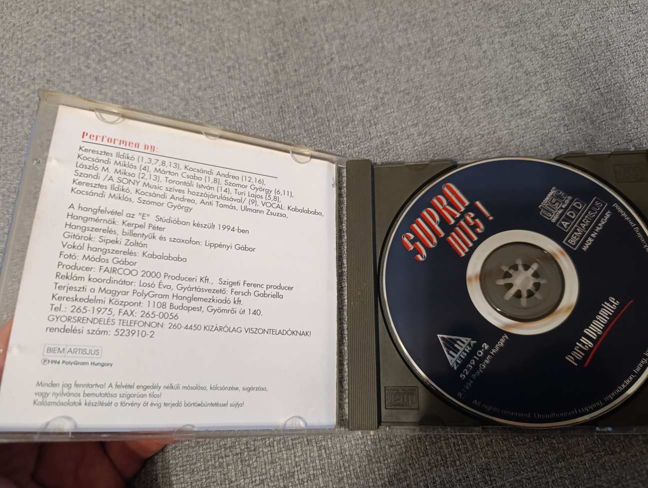 Supra Hits! válogatás cd