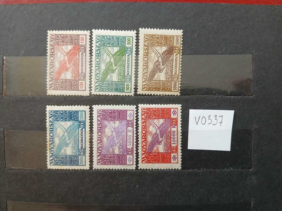 V0337 Magyar bélyeg 1924 412-417 postatiszta - kat.ár 4000 HUF 