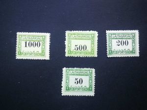 magyarorszag 1921 nyugat-magyarorszag porto 4 db d