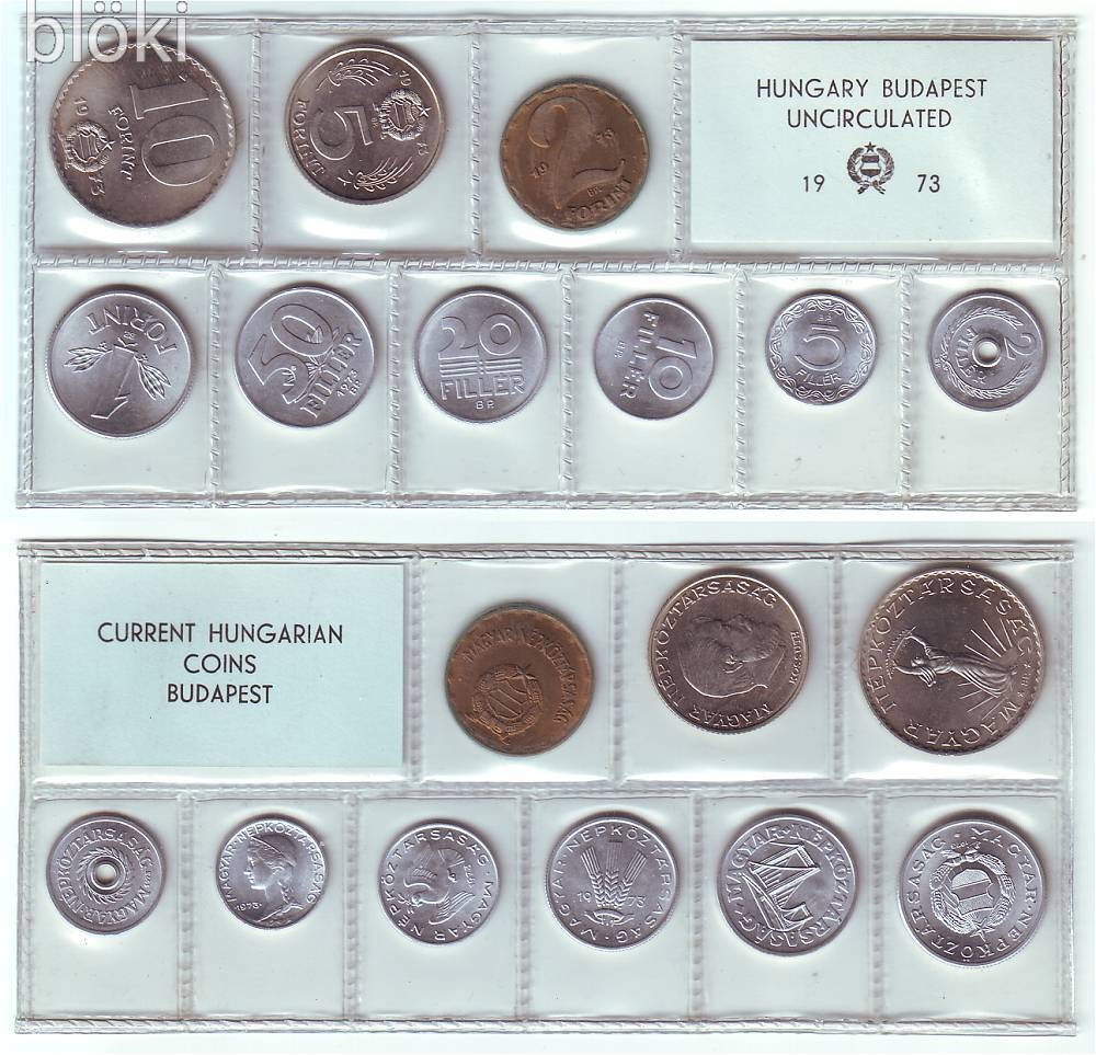 1973. évi forgalmi sor UNC
