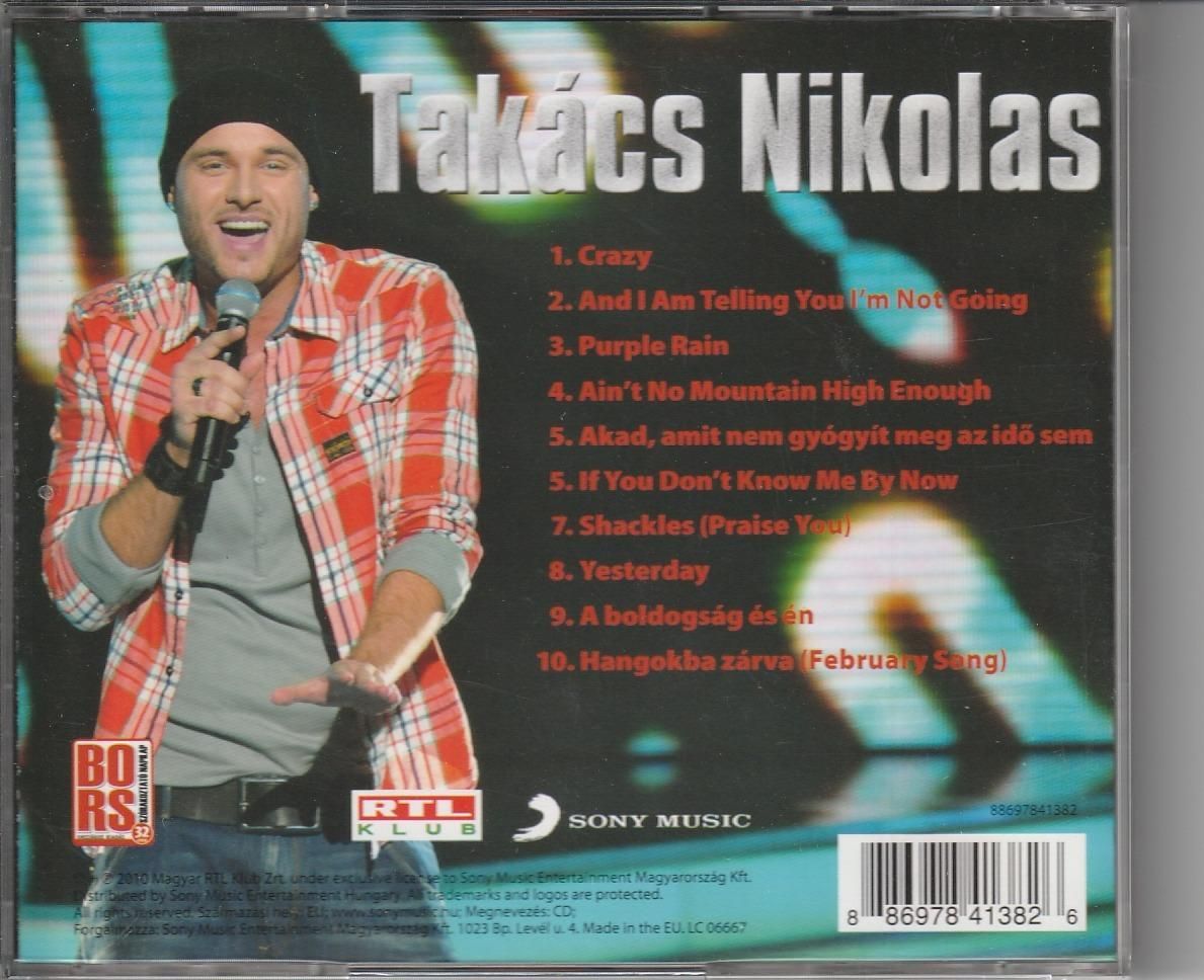 Takács Nikolas - Az első X cd