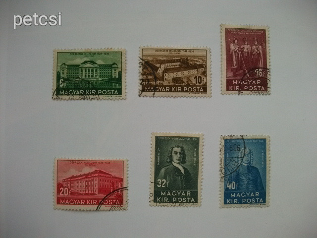 Magyar bélyeg / bélyegsor Debrecen 1938 6.
