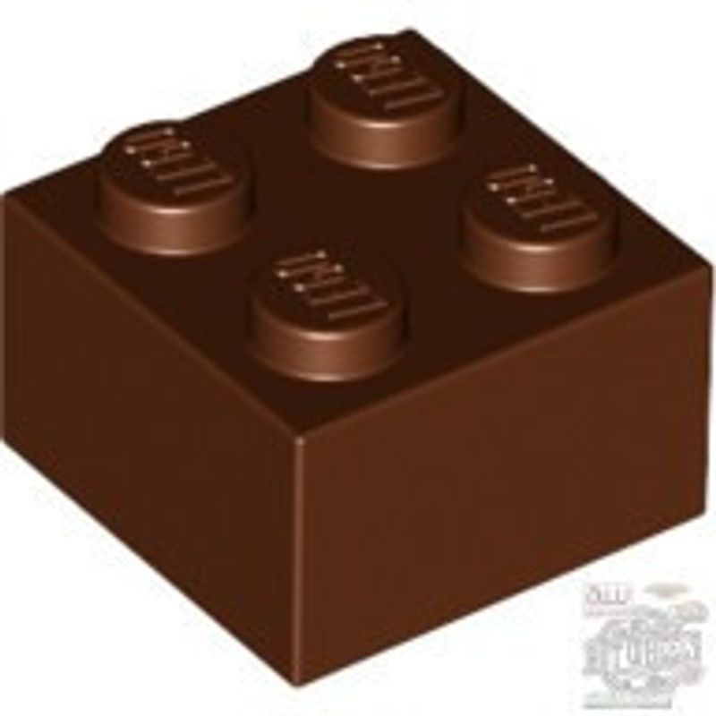 Lego Brick 2 X 2, Reddish brown