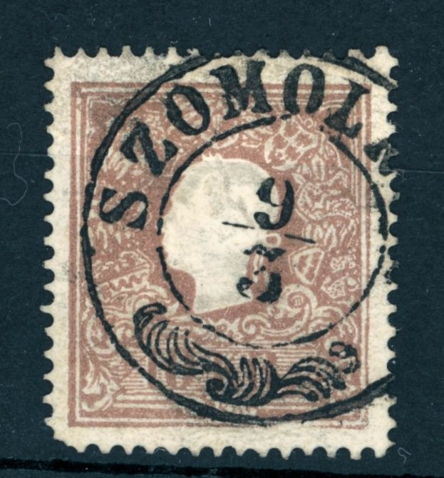 1858 OPM 10kr sarokfog hiány SZOMOLNOK lebélyegzés Szepes Slovakia Gudlin D2.3 / 200p (e58)