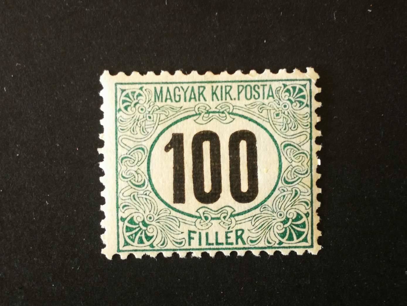 Magyarország 1905 Zöldportó A, 100 F, falcos, kat. ár 8000 Ft H