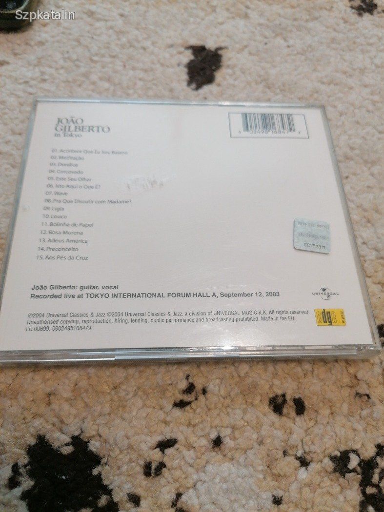 CD - Joao Gilberto in Tokyo