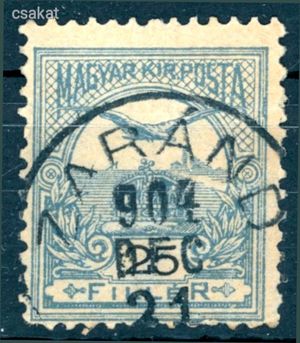 1909 turul ZARÁND bélyegzés Arad Romania Gudlin E3.20 / 40p (e15)