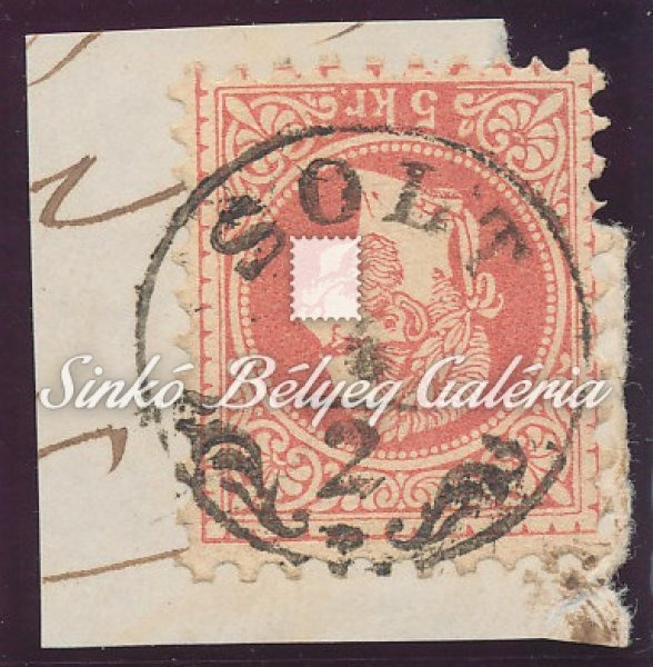 1867. Könyvnyomat 5kr, SOLT