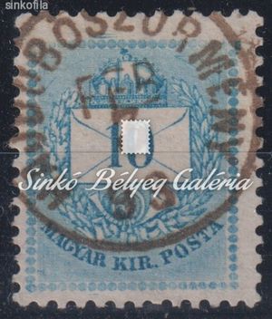 1881. Színesszámú krajcáros 10kr, HAJDÚBÖSZÖRMÉNY