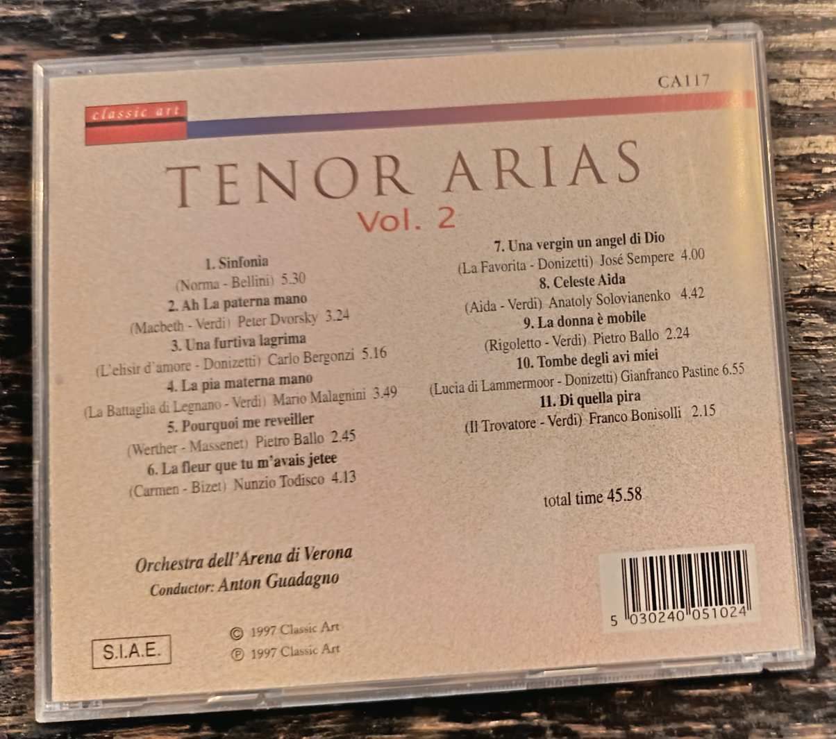 Tenor Arias vol. 2 CD