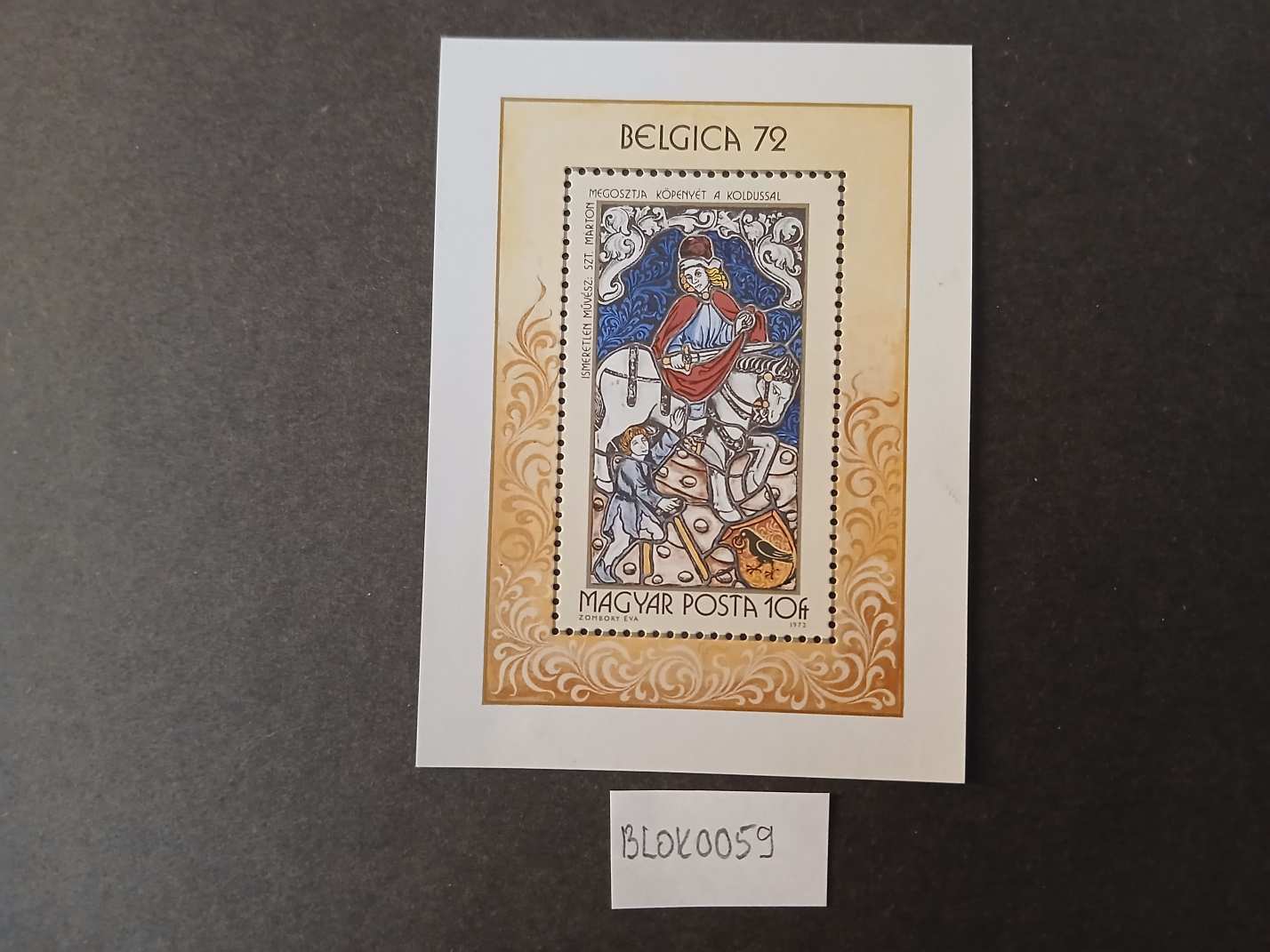 BLOK0059 Magyar bélyeg 1923 2786 postatiszta  