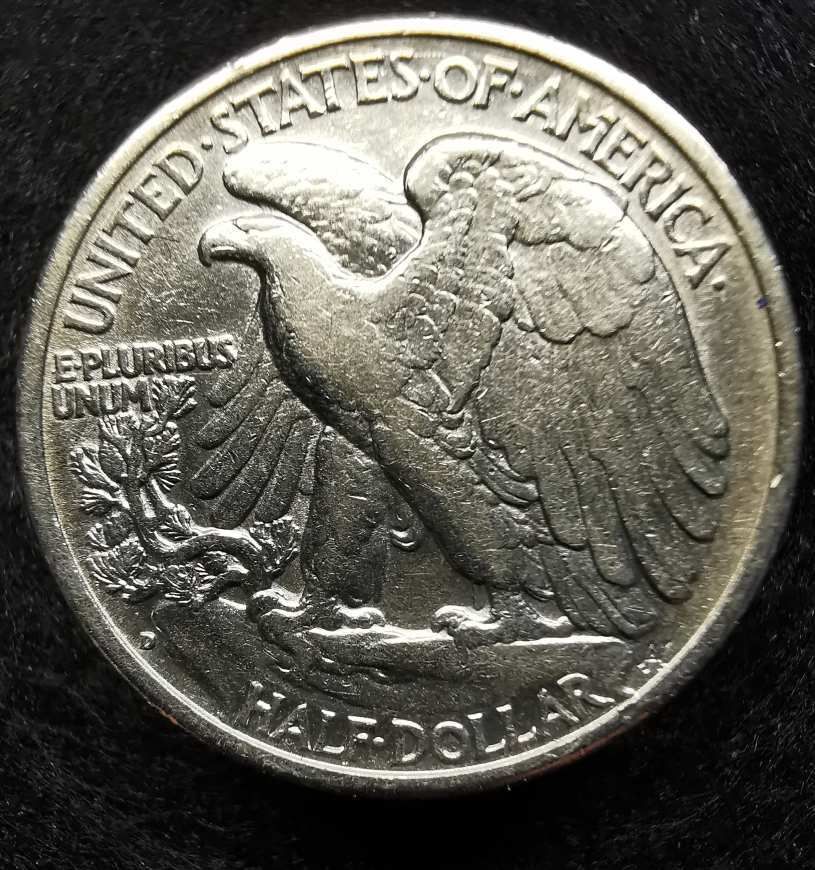 1941. D 1/2 dolár D, Denver.