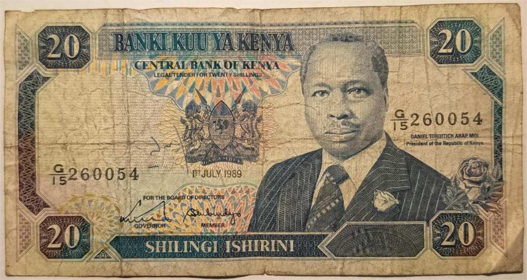 Kenya 20 shiling 1989