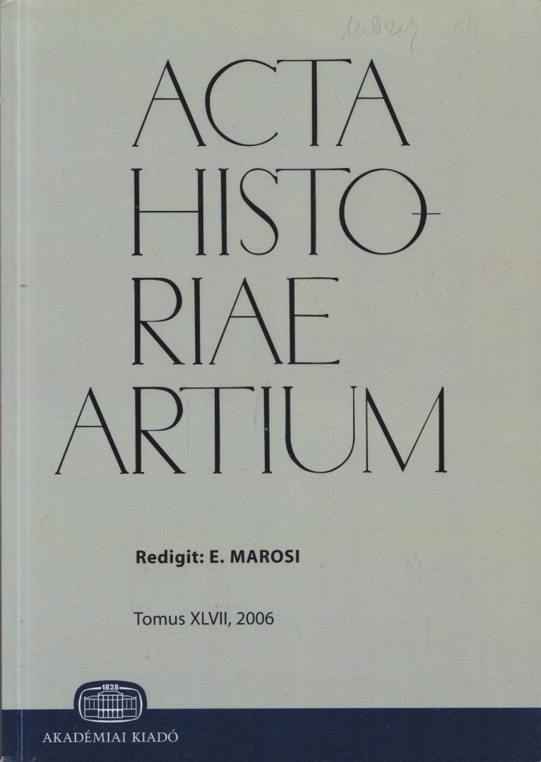Acta Historiae Artium 2006
