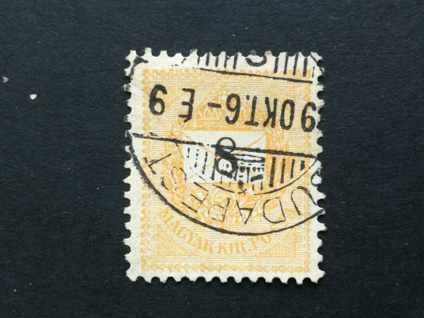 Magyarország 1898 Feketeszámú 8kr.Budapest I