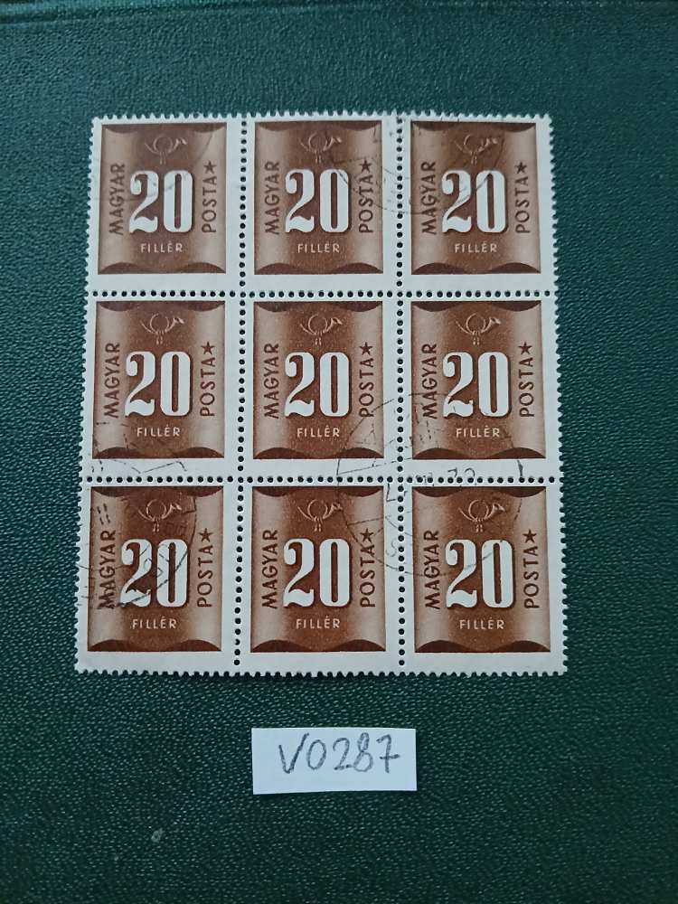 V0287 Magyar bélyeg 1951 portó pecsételt  