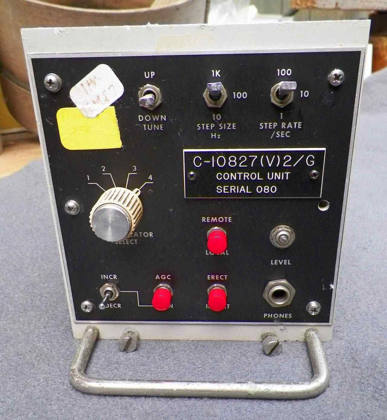 C-10827 (V) 2-G Control Unit