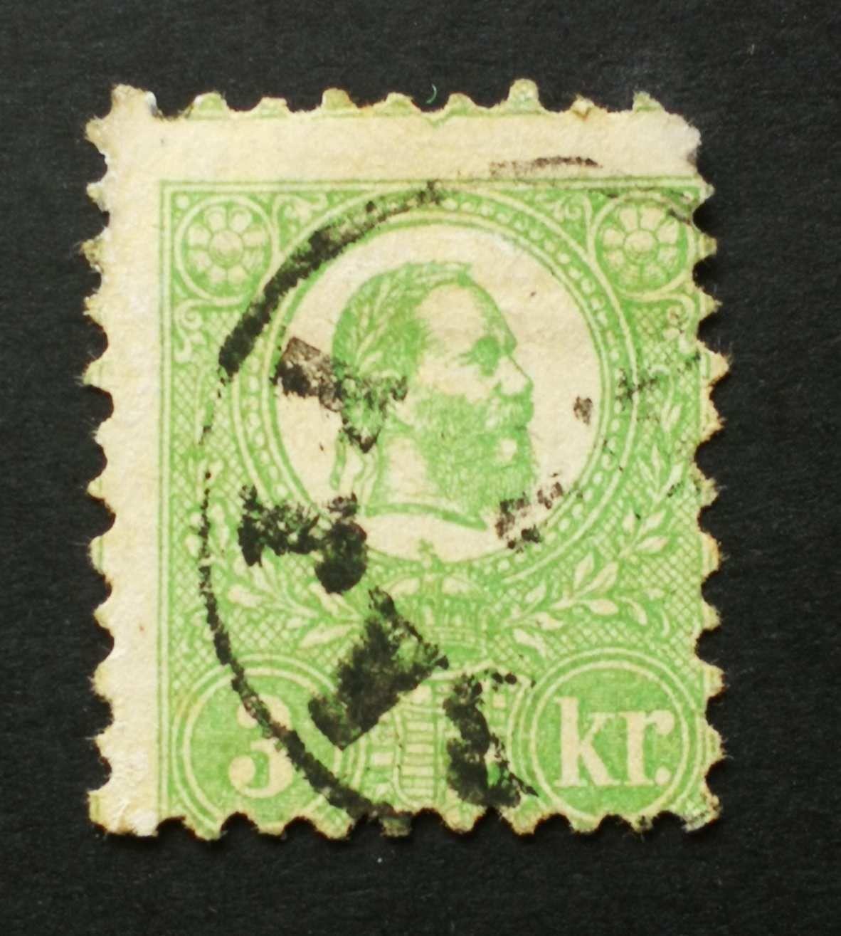 Magyarország 1871 Kőnyomat 3 Kr Baja