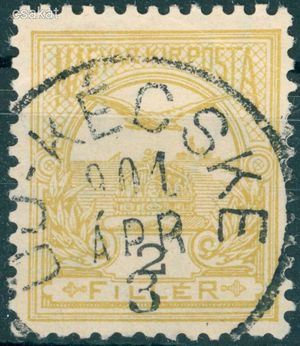 1900 turul ÚJ-KÉCSKE bélyegzés Pest-Pilis-Solt-Kis-Kun Gudlin E3.20 / 30p (e04)