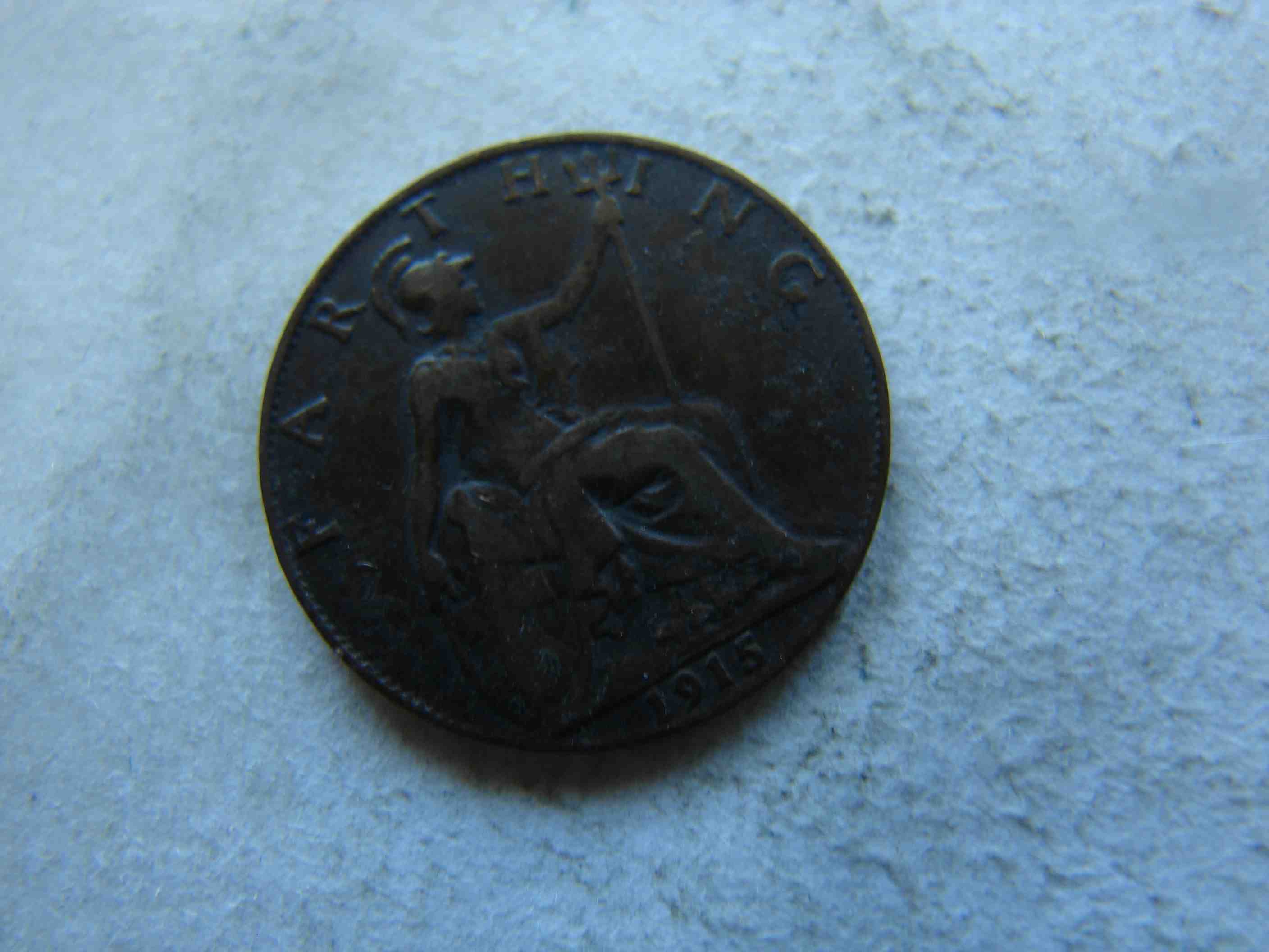 ANGOL 1 FARTHING, 1915. 1 DB.