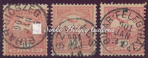 1900. Turul 10f bélyegek