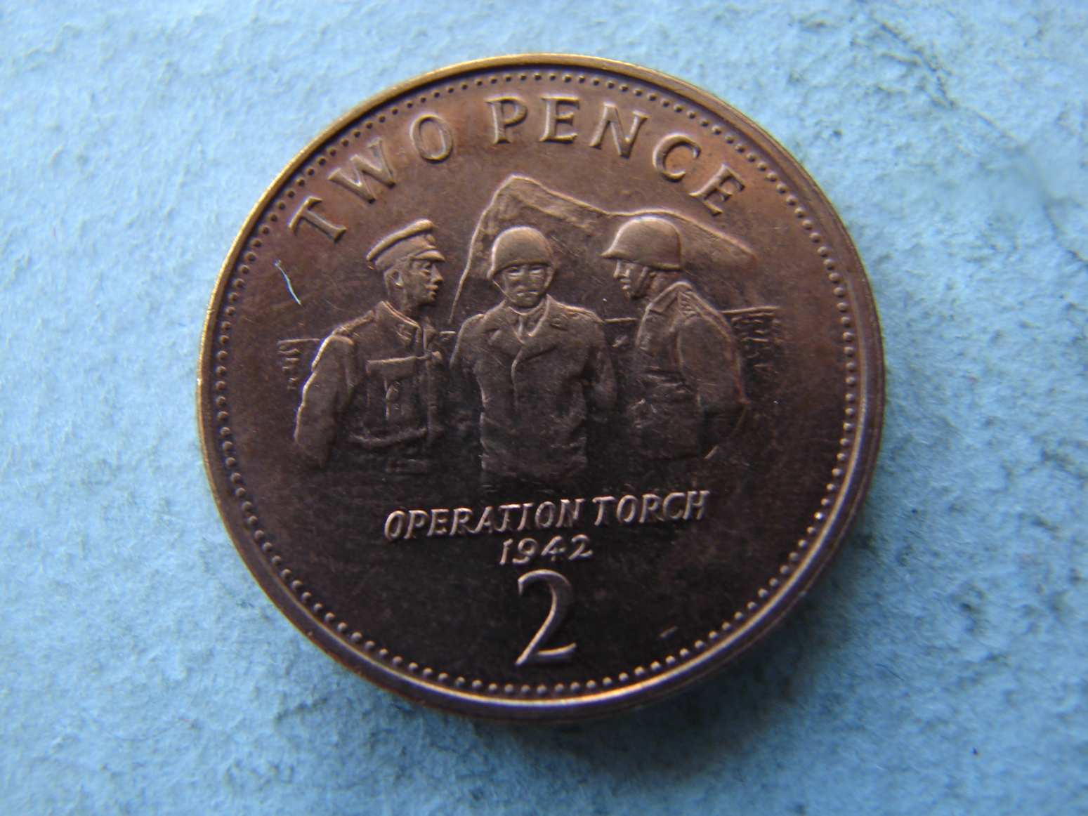 GIBRALTÁR 2 PENCE, 2008. 1 DB.