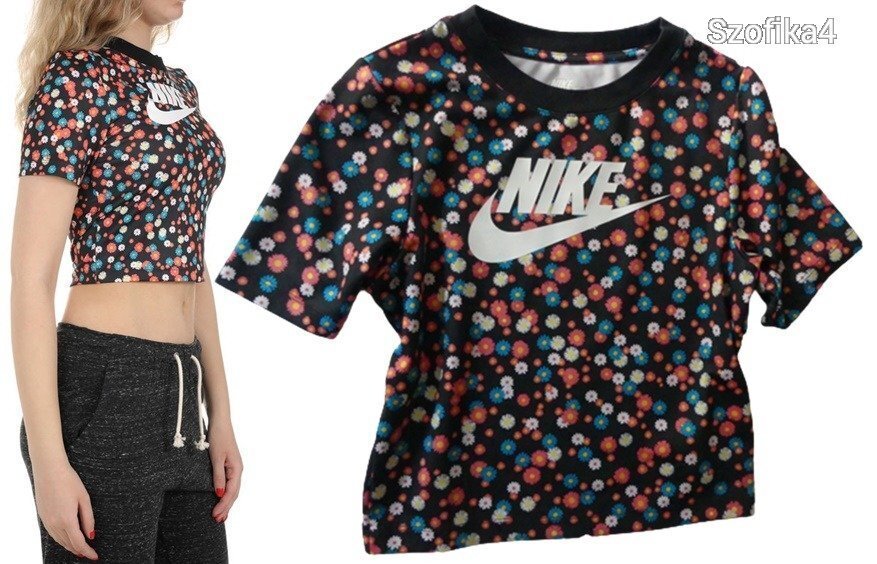 NIKE virágos top S