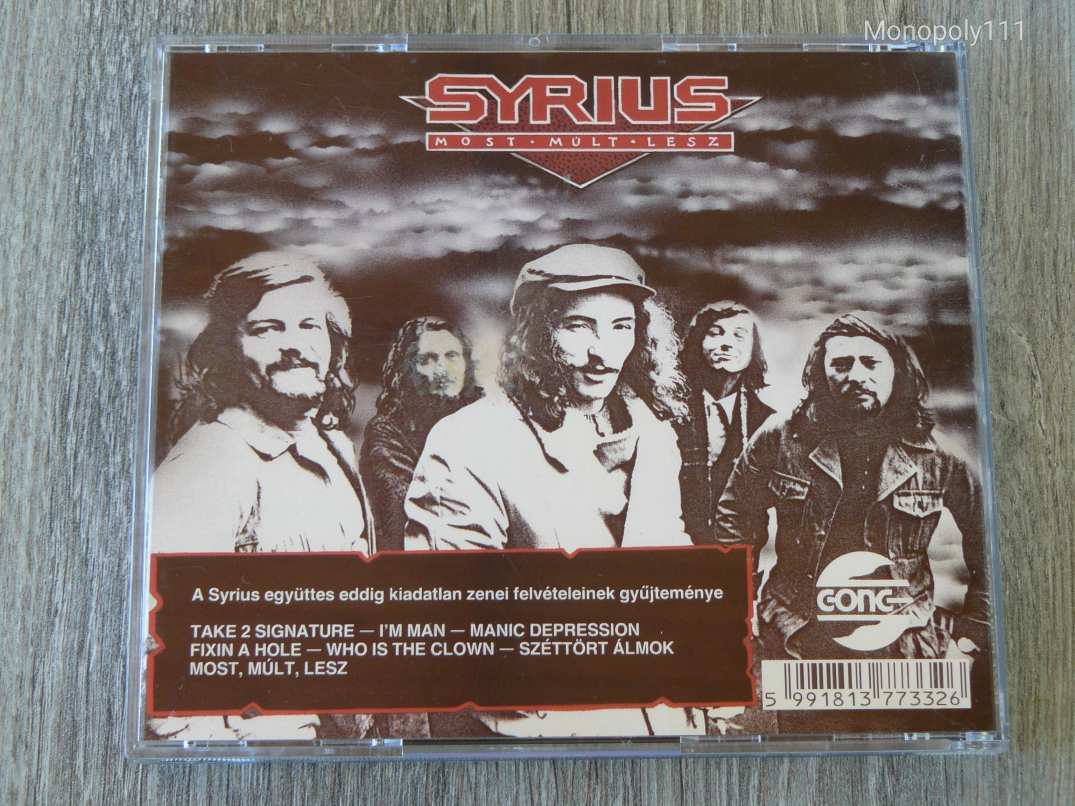 Syrius - Most, múlt, lesz CD