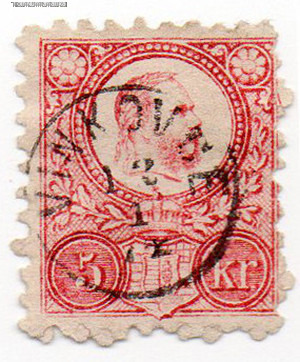 1871 Réznyomású 5 Krajcár VINKOVCE gyűszűbélyzéssel