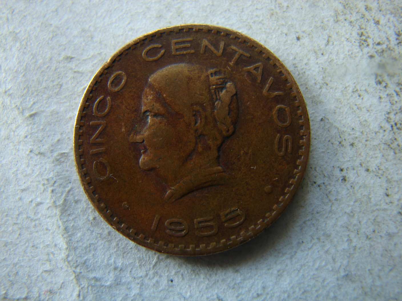 MEXICO 5 CENTAVOS, 1955. 1 DB.