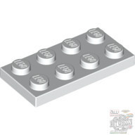 Lego Plate 2 x 4, White