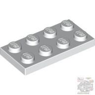 Lego Plate 2 x 4, White