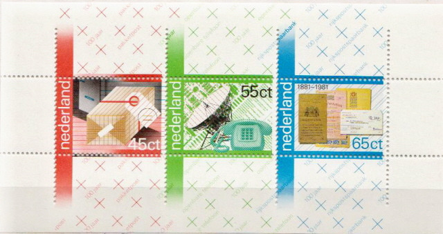 Hollandia postatiszta posta kisív