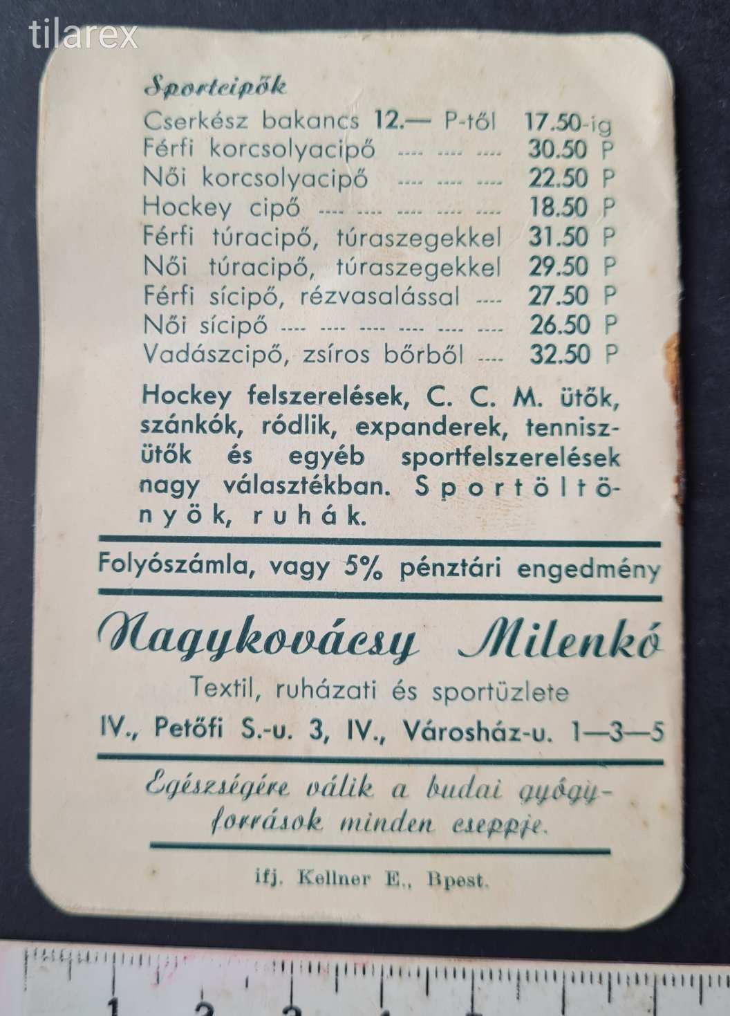 Árlista Jolly Joker Cserkész Nagykovácsy Milenkó textil ruházat sport ...