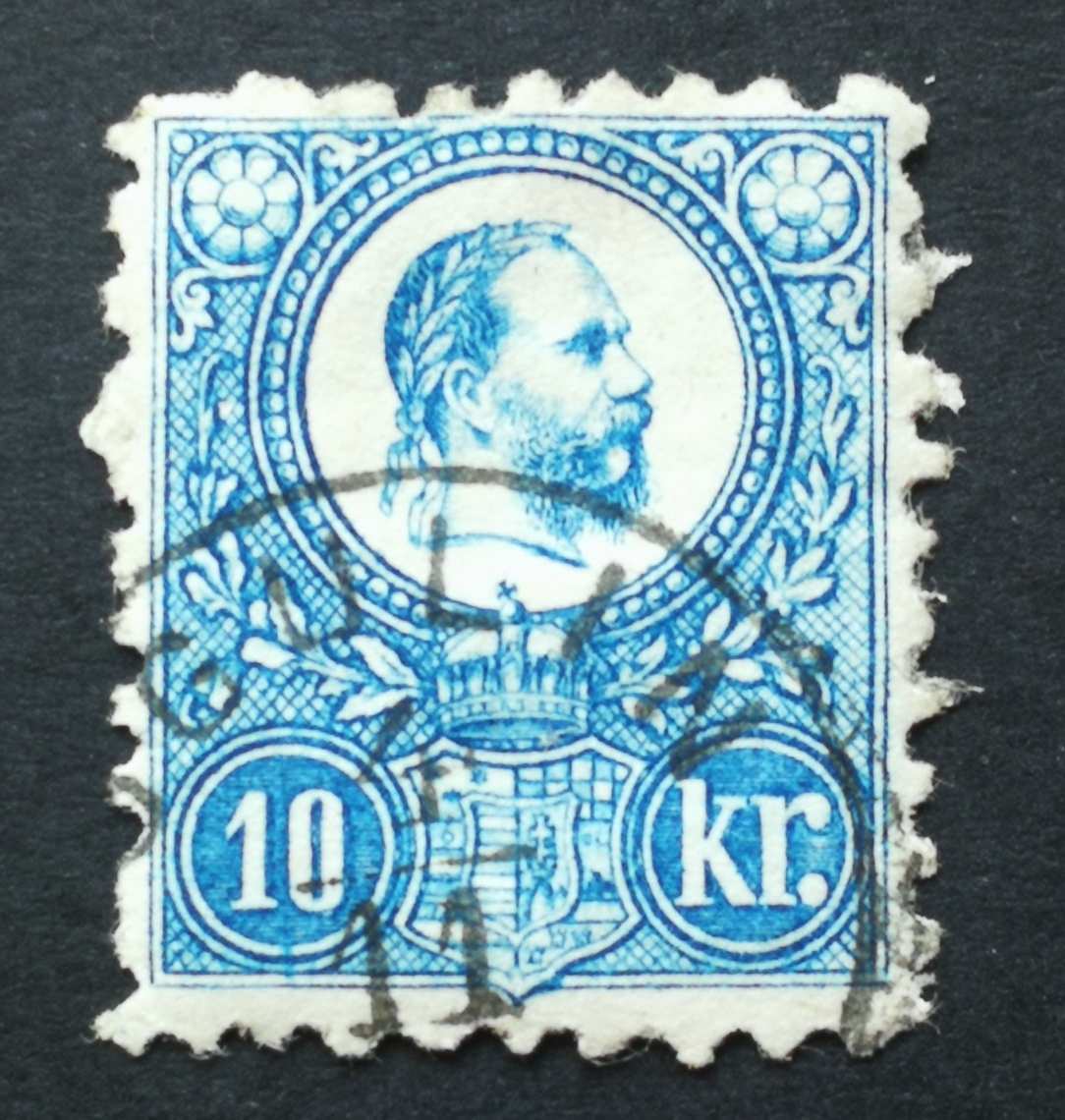Magyarország 1871 Réznyomat 10 Kr OGULIN Gudlin 150 H