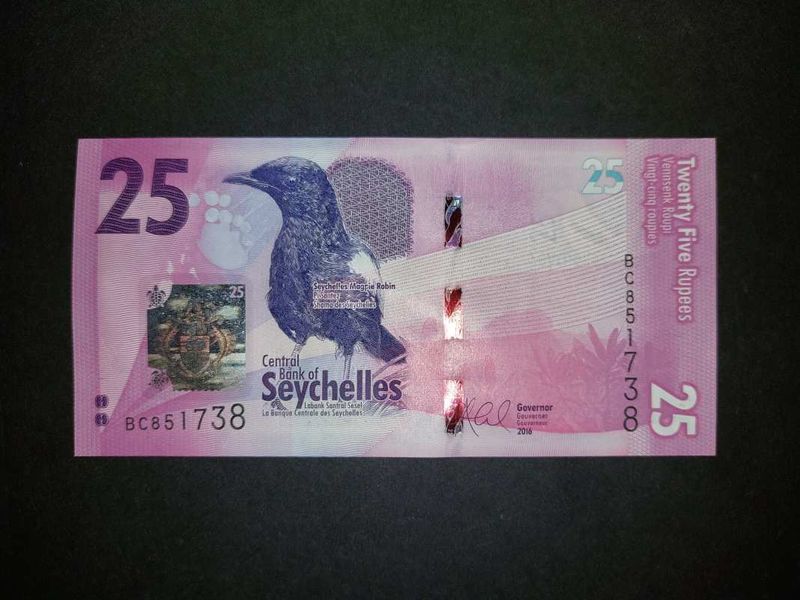 Seychelles 25 rúpia P48 2016 UNC