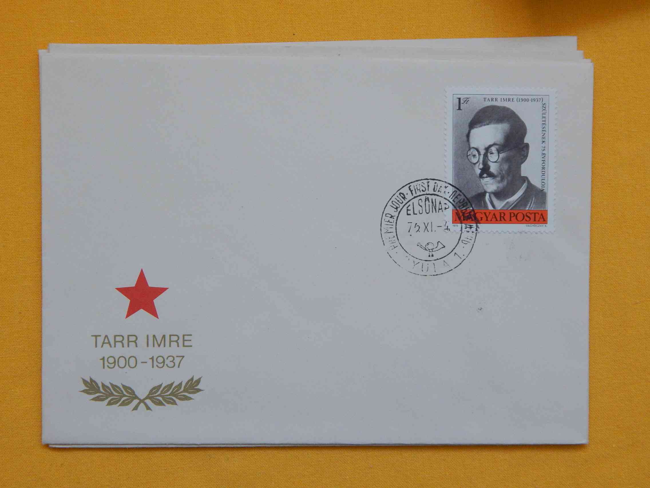 FDC szett: 1975. Munkásmozgalom (I.) sor 3 borítékon - Tarr, Mező, Gárdos