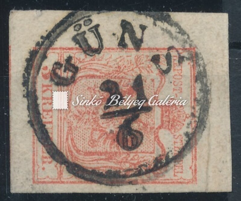 1850. Könyvnyomat 3kr, GÜNS