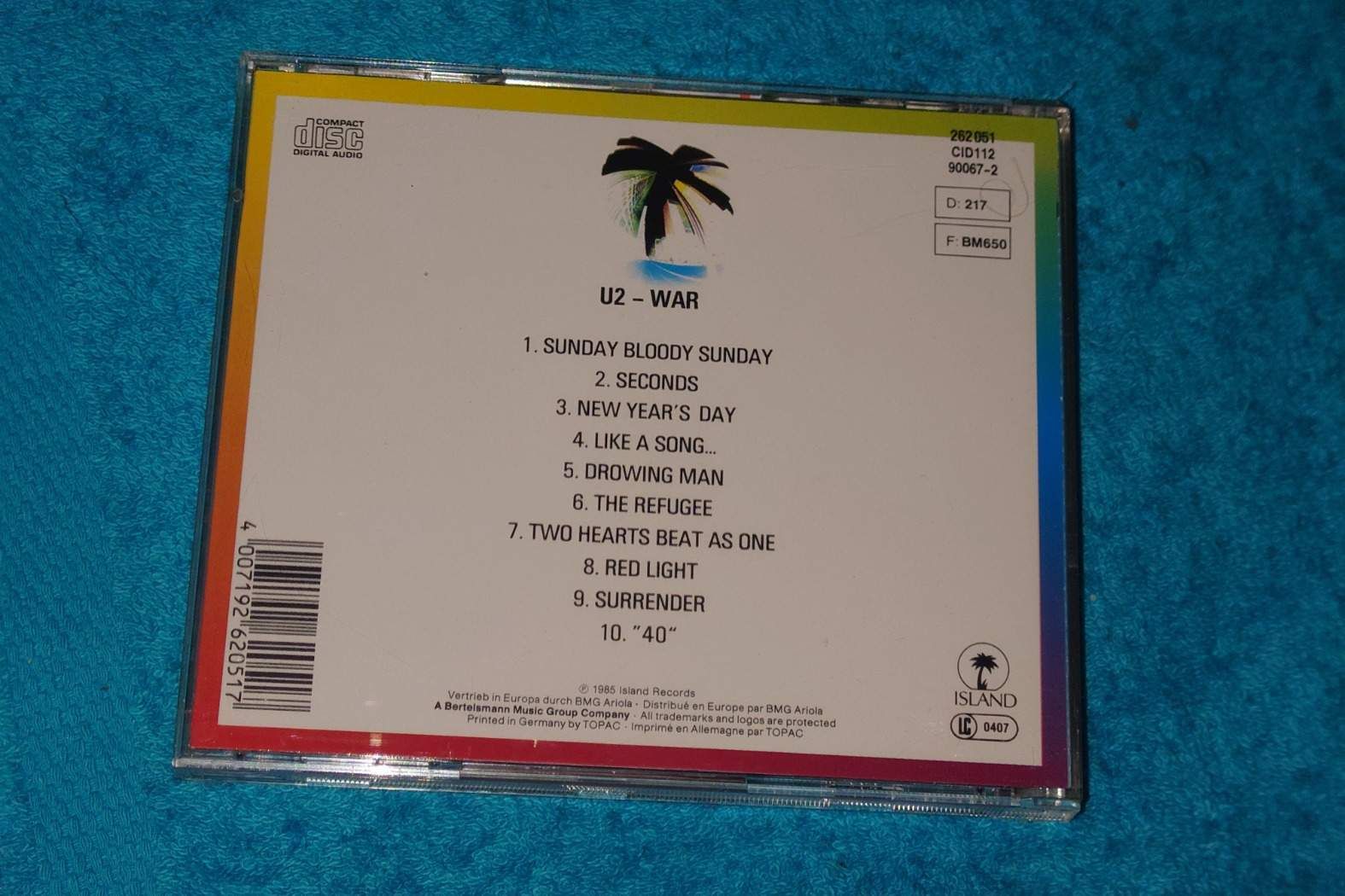 U2 &ndash; War CD