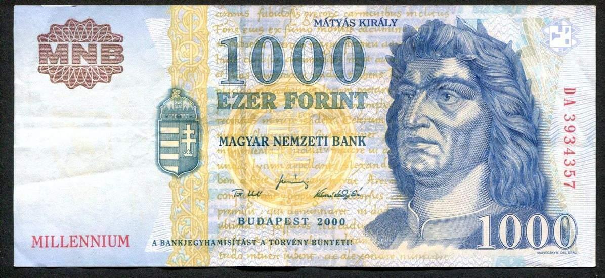 2000 DA 1000 Forint Millennium