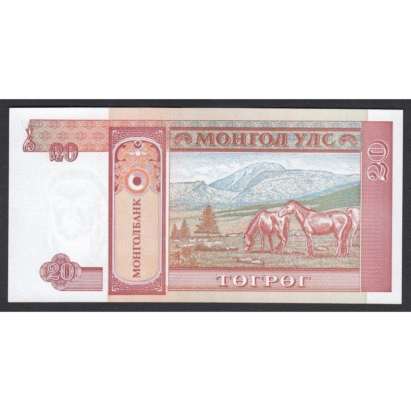 Mongólia, 20 tugrik 1993 UNC