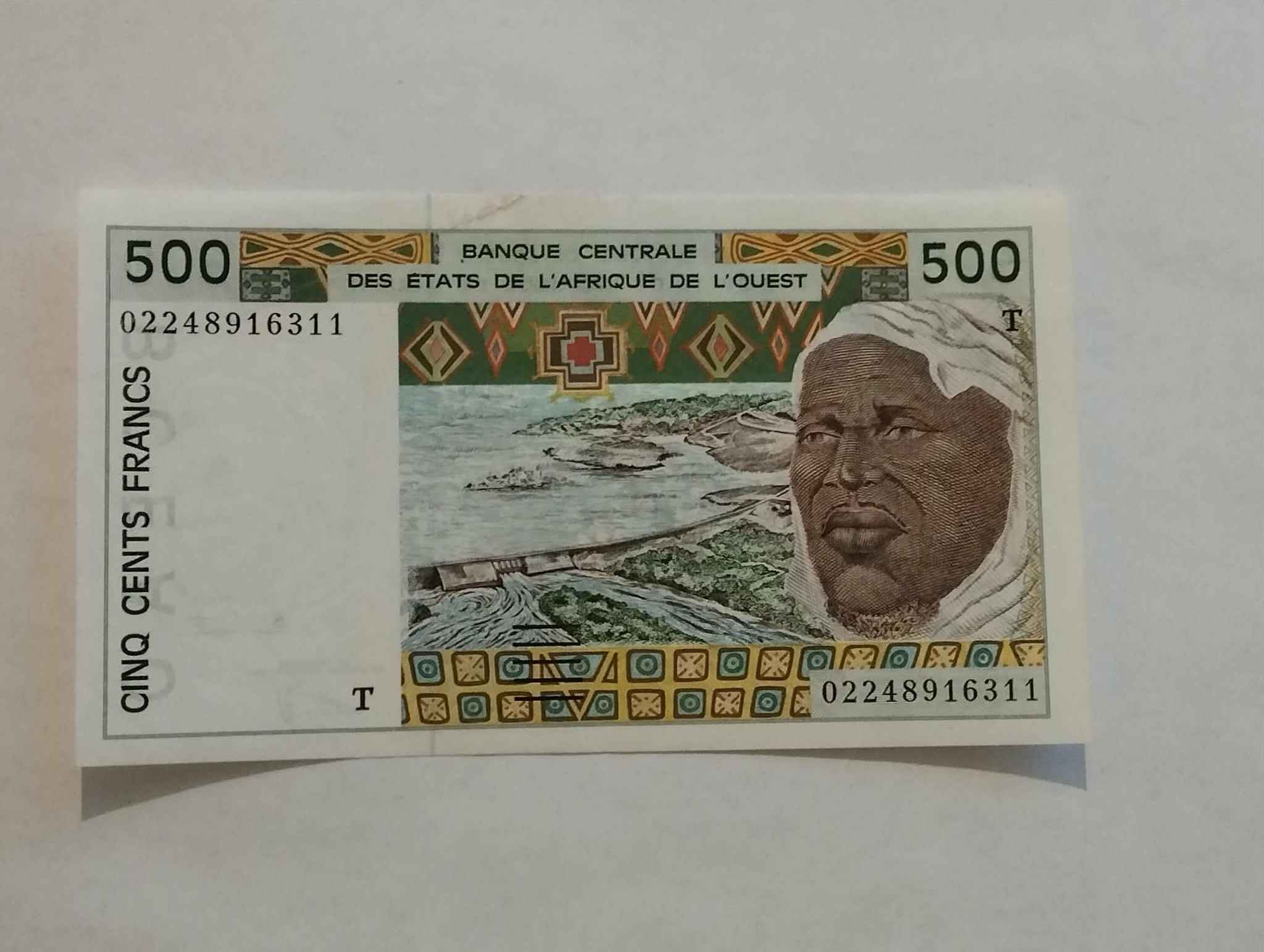 Togo 500 francs  2002  UNC