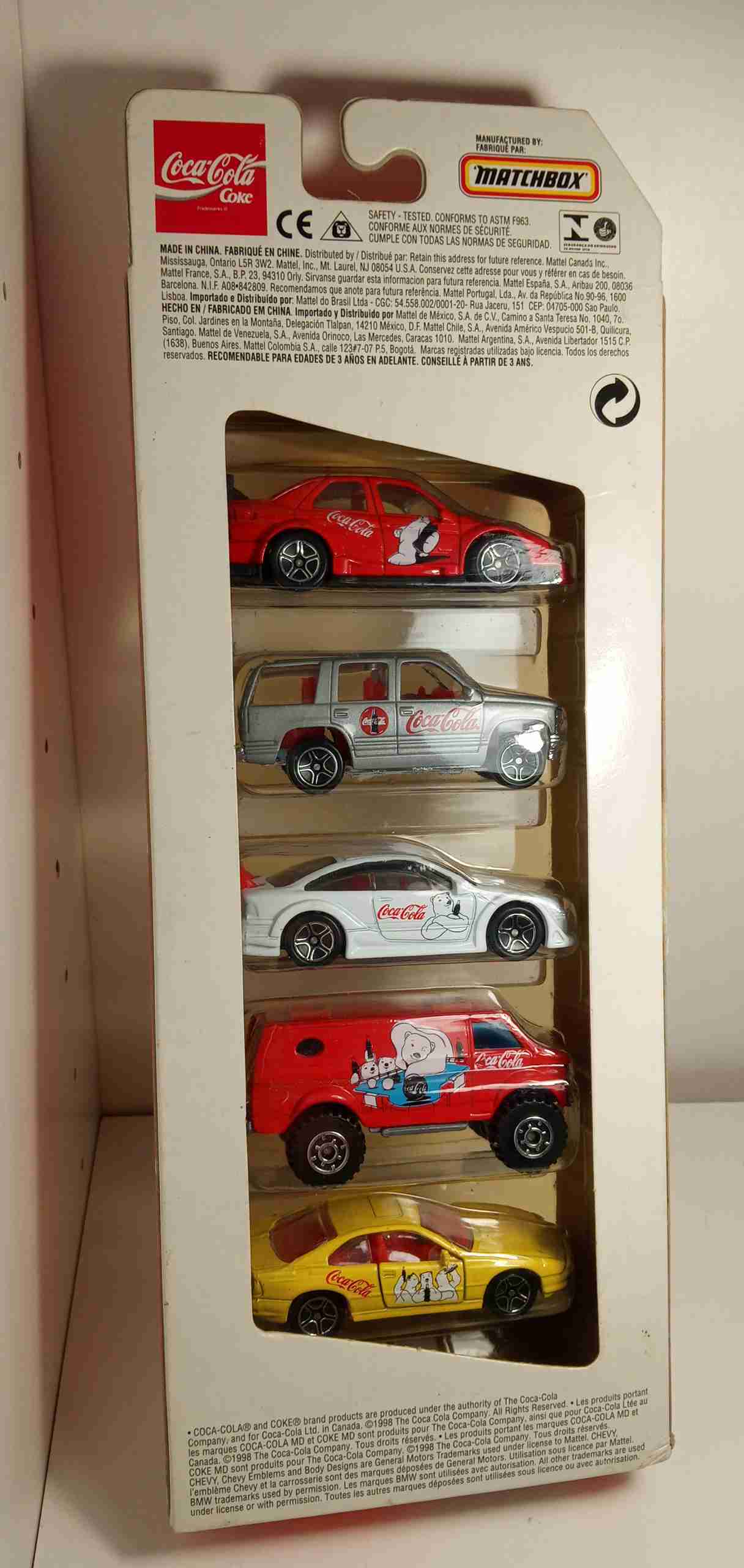 Matchbox Coca-Cola 5 pack