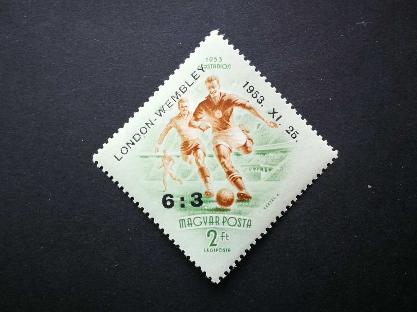 Magyarország 1953 Labdarúgó 6:3 ** postatiszta kat. ár 3800 Ft H