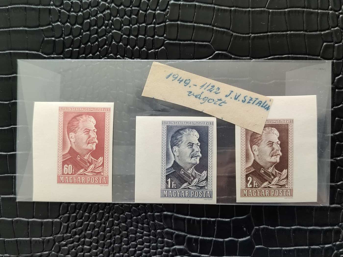 1949/1950. Magyar Bélyeg J. V. Sztálin (I.)** (1122) Vágott