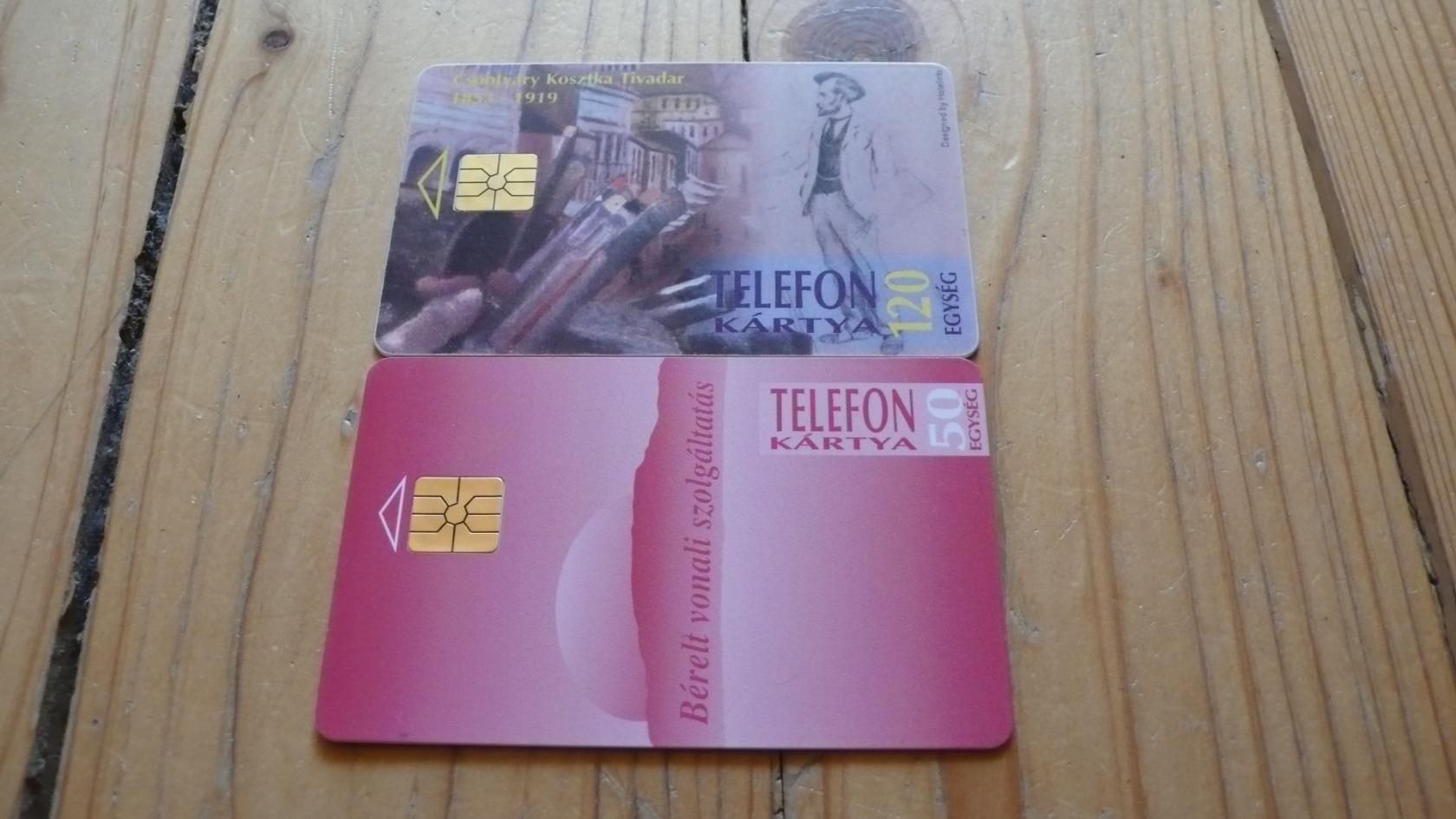 2 db telefonkártya