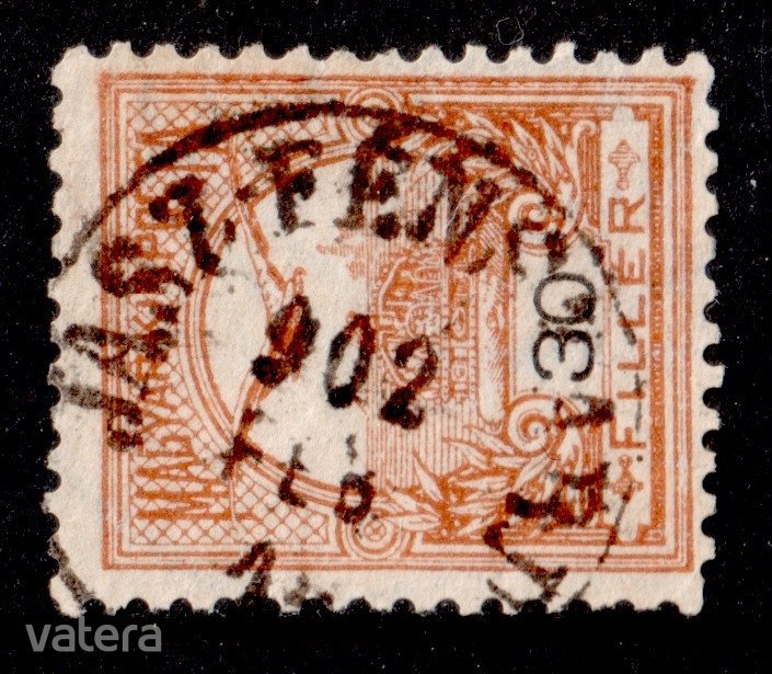 1900 Turul JÁSZ-FÉNSZARU bélyegzés Jászfényszaru Gudlin E3.18 / 60 pont (a09)