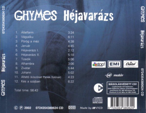 Ghymes - Héjavarázs CD