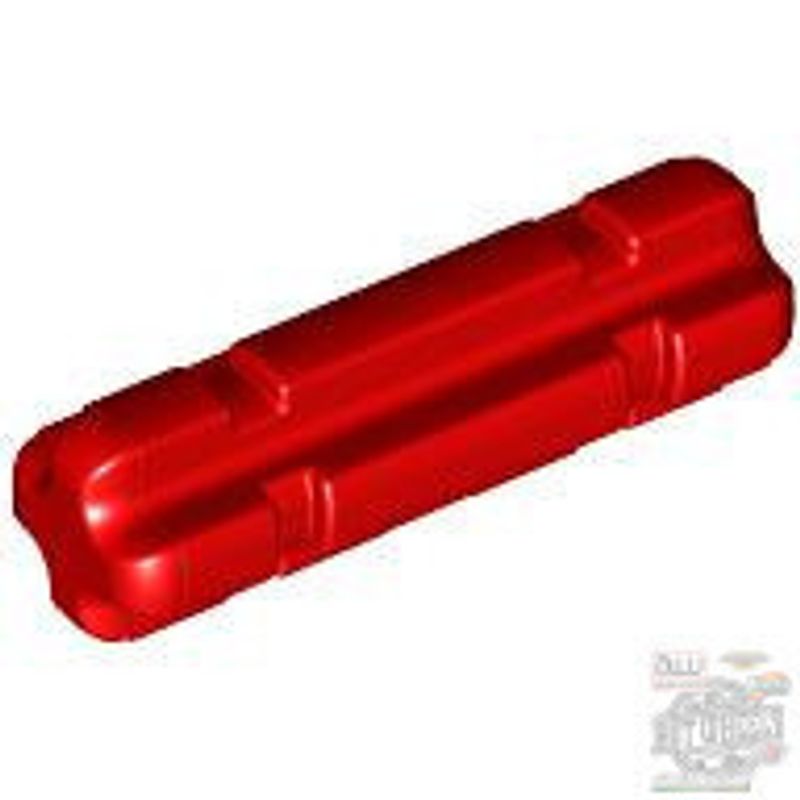 Lego Technic, Axle 2L Notched, Red