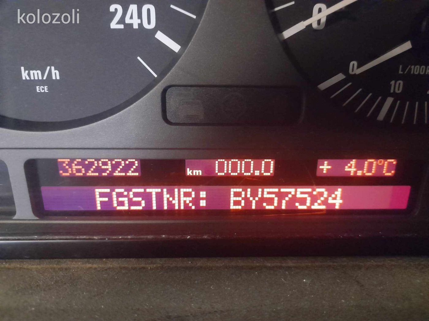 BMW E39 műszercsoport ( Km óra )
